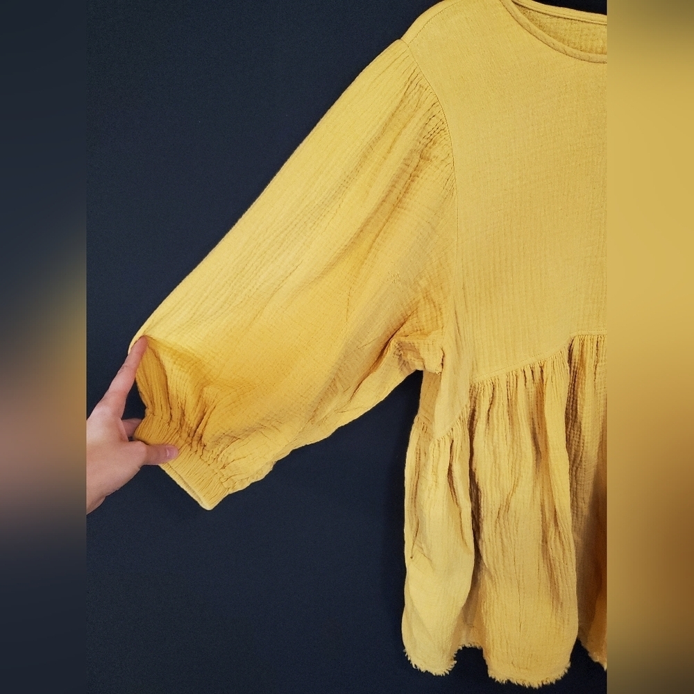 Mustard Yellow Women's Top - Picture 3 of 10